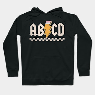 ABCD Back In Class First Day Back To School Teacher Student Hoodie